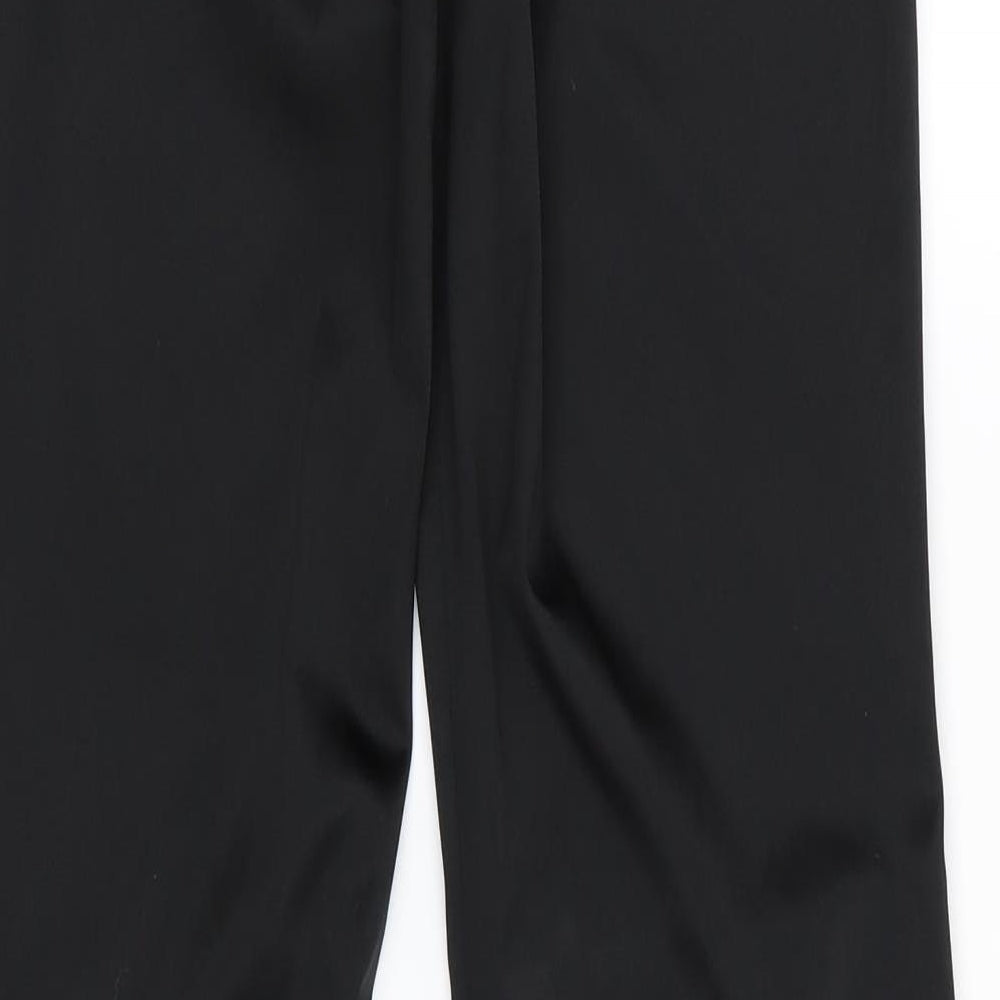 Womens UK Size 6 River Island Regular Fit Black Trousers