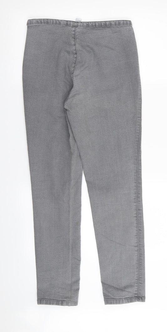 Womens UK Size 12 Wallis Regular Fit Grey Trousers