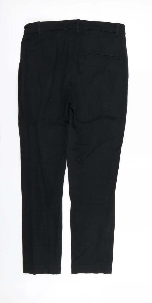 Womens UK Size 10 H&M Regular Fit Black Trousers