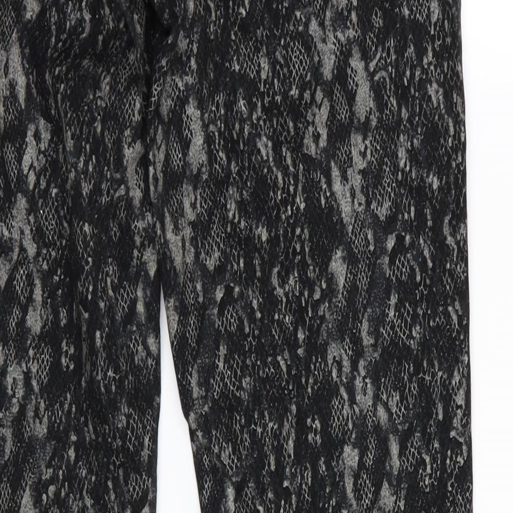 bottoms up Womens Black Geometric Skinny Jeans Size 28 in L30 in
