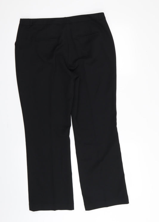TU Womens Black Trousers Size 12 L28 in
