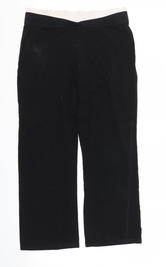 Womens UK Size 10 TU Regular Fit Black Trousers