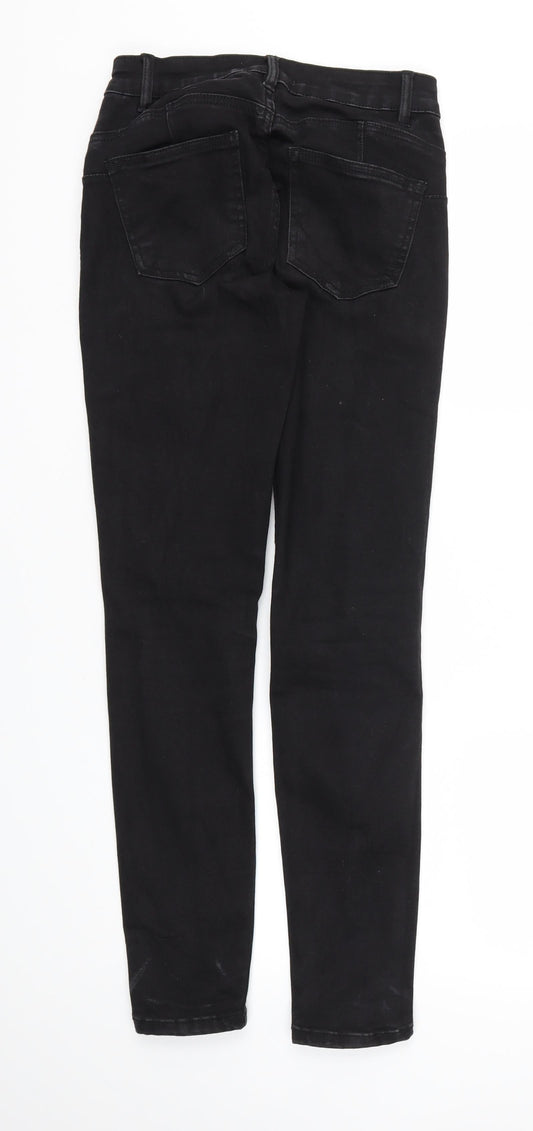 Womens UK Size 28 in Preworn Regular Fit Skinny Black Jeans