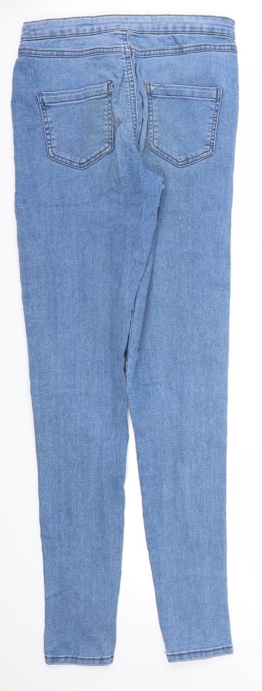 denim &co Womens Blue Skinny Jeans Size 8 L32 in