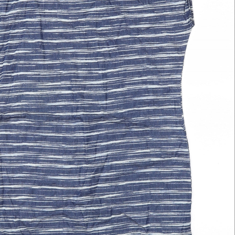 Linea Womens Blue Fit & Flare Size 12