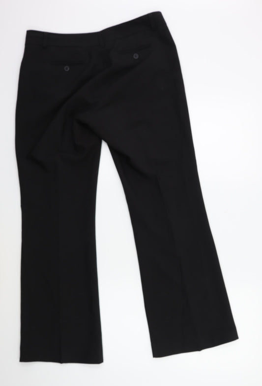 Womens UK Size 32 in Preworn Regular Fit Black Trousers