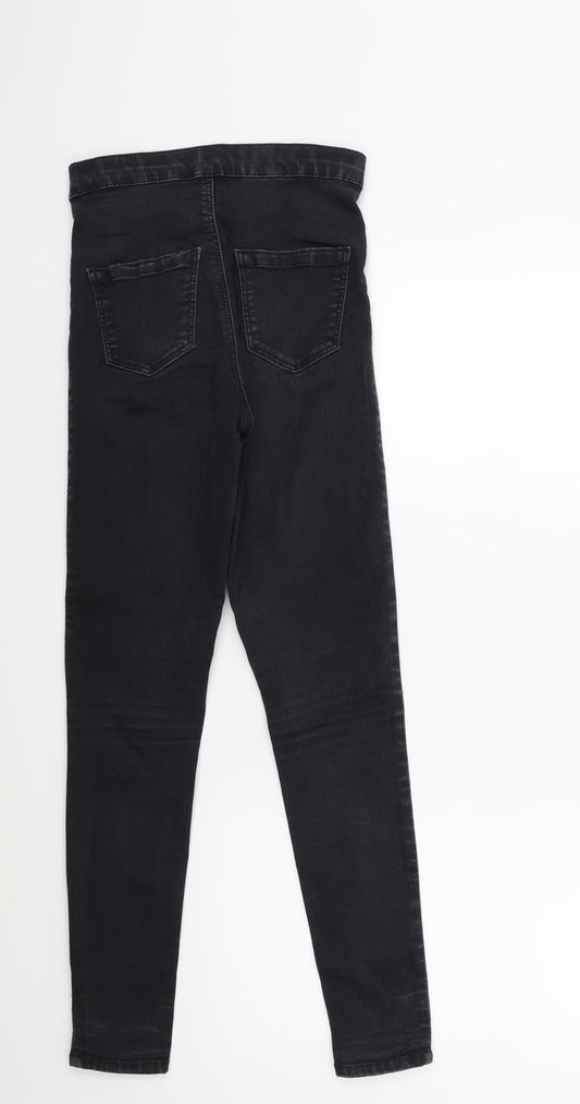 Topshop Womens Black Denim Skinny Jeans Size 26 in L30 in