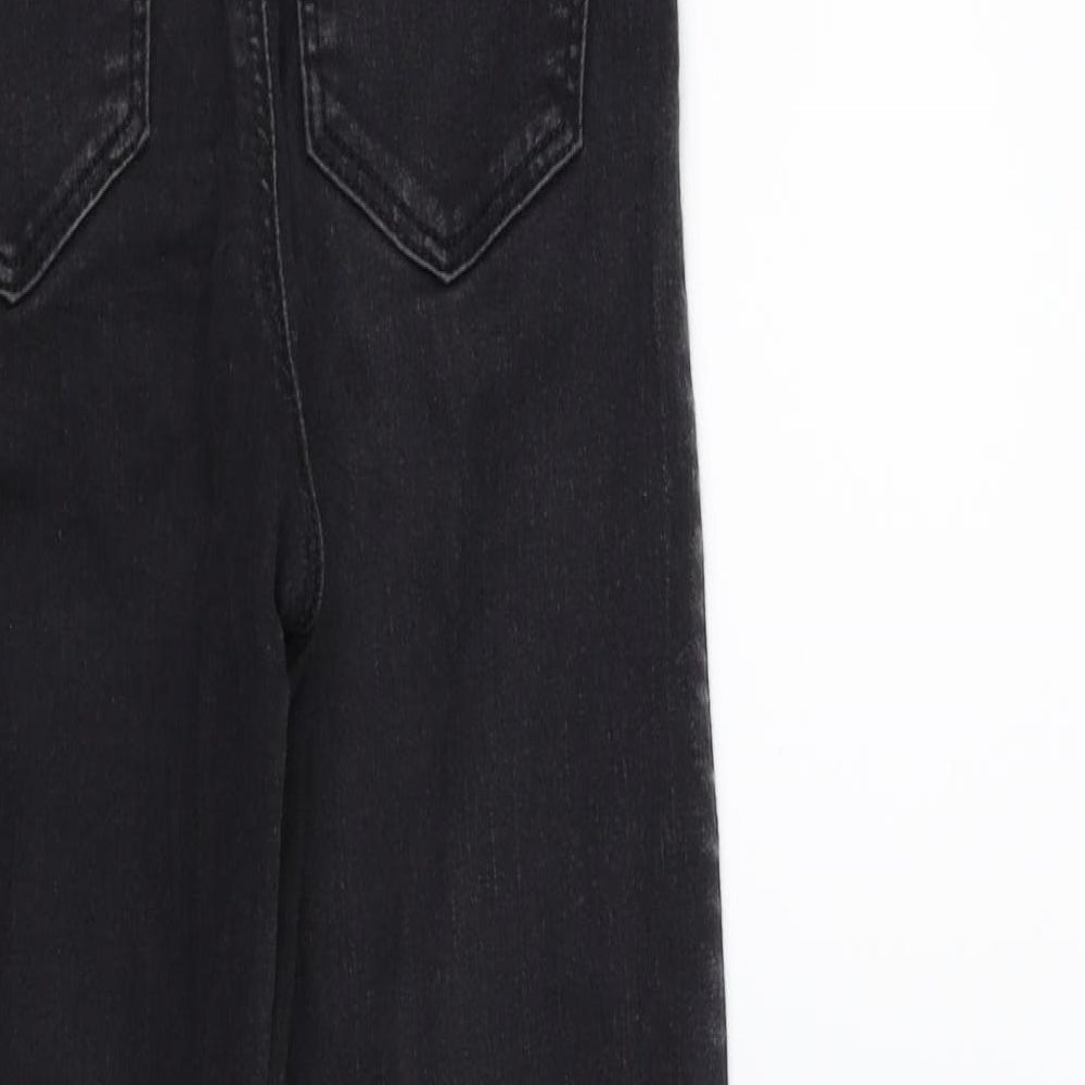 Topshop Womens Black Denim Skinny Jeans Size 26 in L30 in