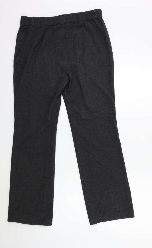 Womens UK Size 12 Marks and Spencer Regular Fit Grey Trousers