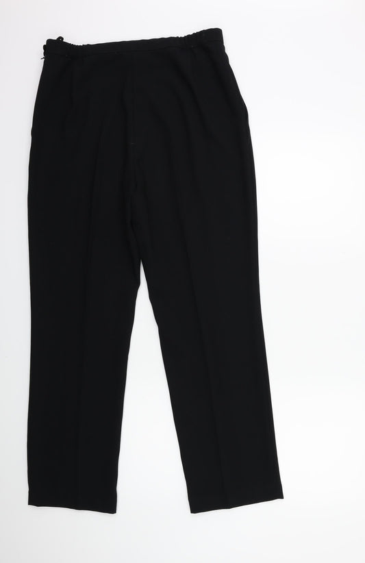 Womens UK Size 12 Marks and Spencer Regular Fit Black Trousers