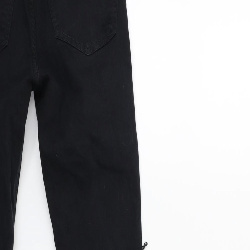 Topshop Womens Black Denim Skinny Jeans Size 26 in L28 in