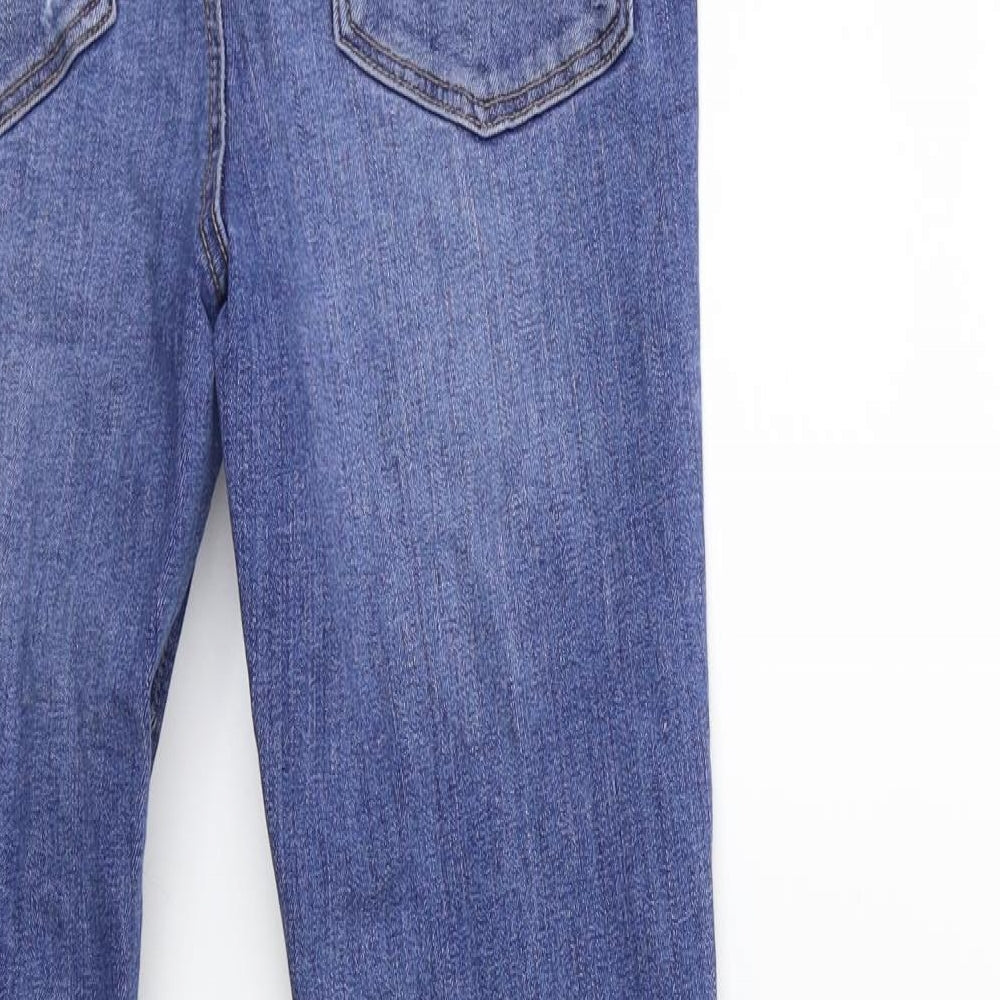 Denim & Co. Womens Blue Denim Skinny Jeans Size 8 L28 in