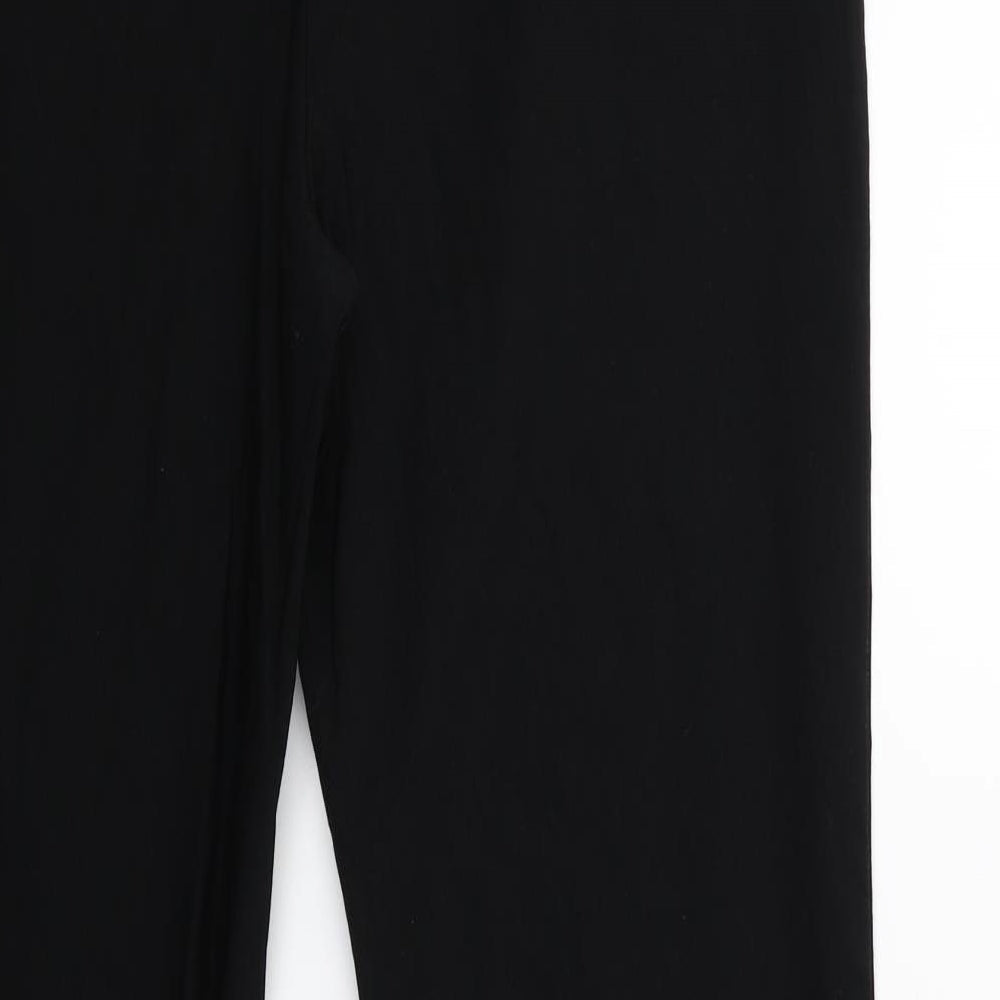 Papaya Womens Black Trousers Size 16 L27 in