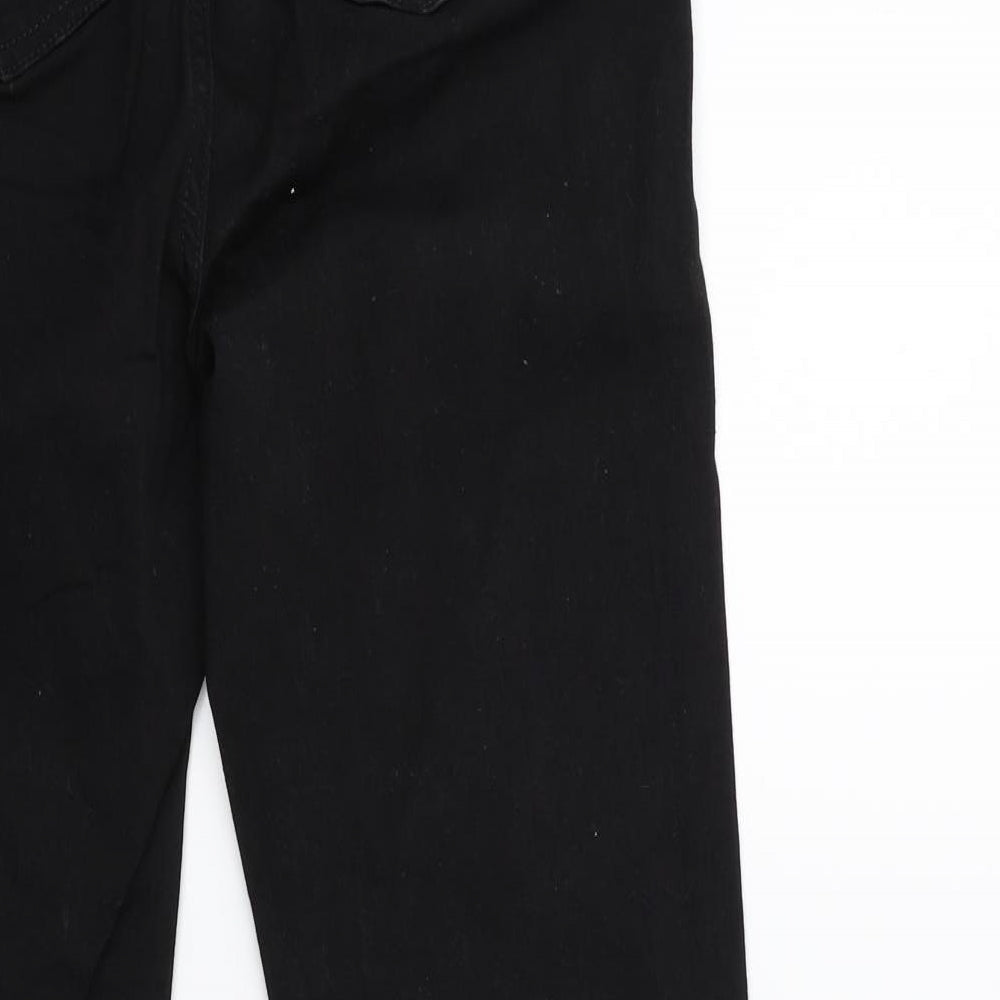 Womens UK Size 26 in Preworn Regular Fit Straight Black Jeans