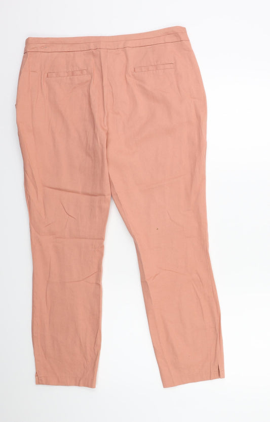 Womens UK Size 14 Atmosphere Regular Fit Pink Trousers