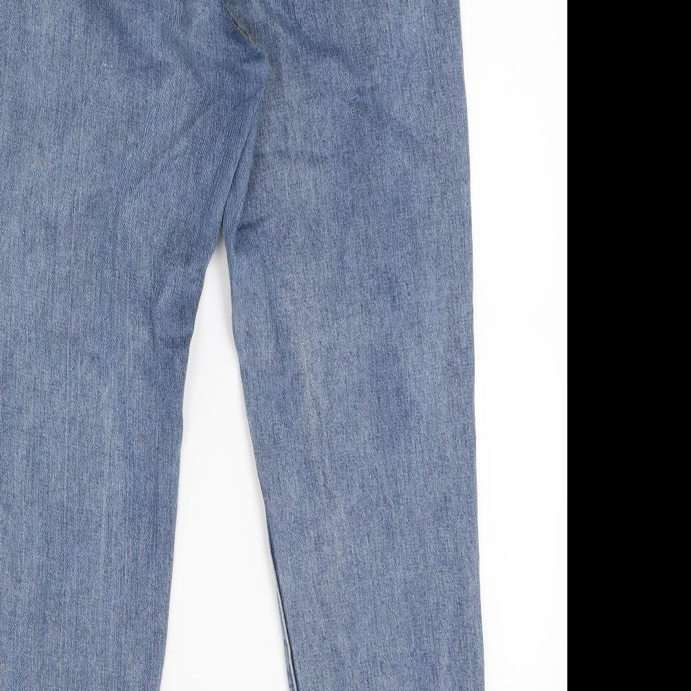 Boohoo Womens Blue Denim Skinny Jeans Size 10 L23 in