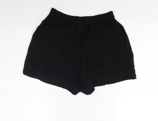 H&M Womens Black   Hot Pants Shorts Size 6