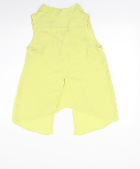 F&F Womens Yellow Basic Blouse Size 12