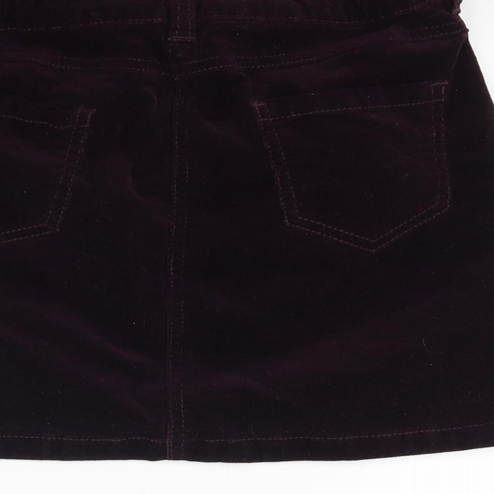George Girls Red Corduroy Mini Skirt Size 10 Years