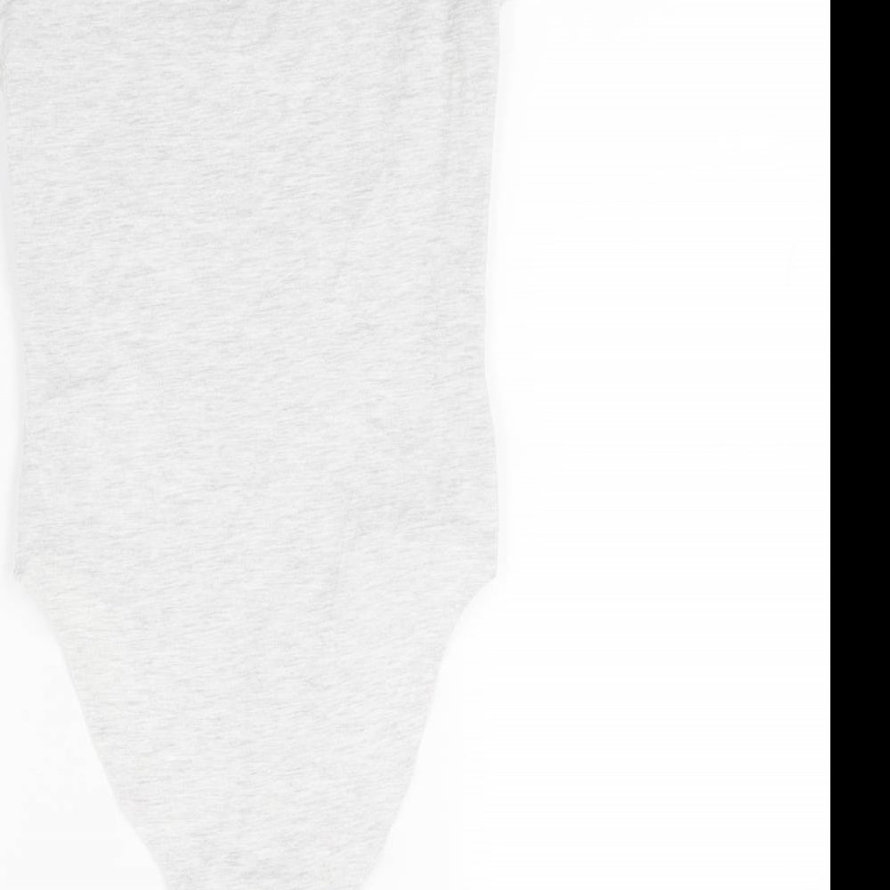 New Look Womens Grey Jersey Leotard One-Piece Size 8