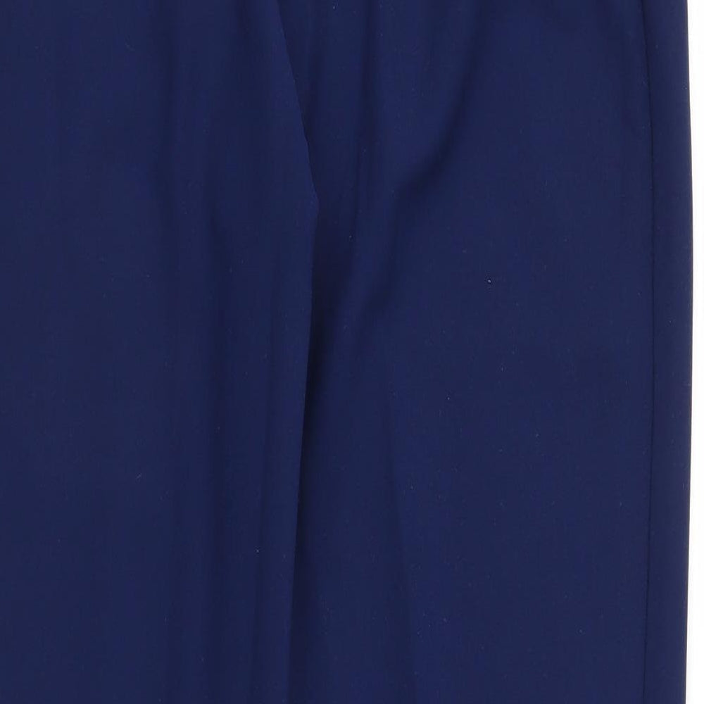 Womens UK Size L Preworn Regular Fit Capri Blue Trousers