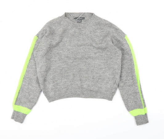Primark Womens Grey Pullover Jumper Size XS