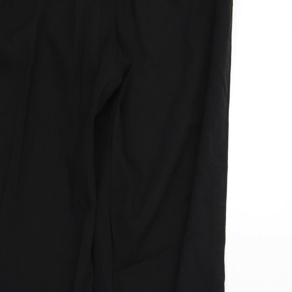 Womens UK Size 12 NEXT Regular Fit Black Trousers