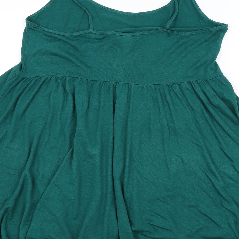 H&M Womens Green Fit & Flare Size S
