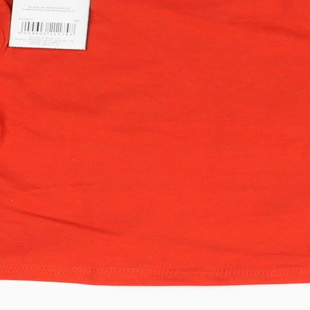 Pep&Co Boys Red Basic T-Shirt Size 9-12 Months - game face