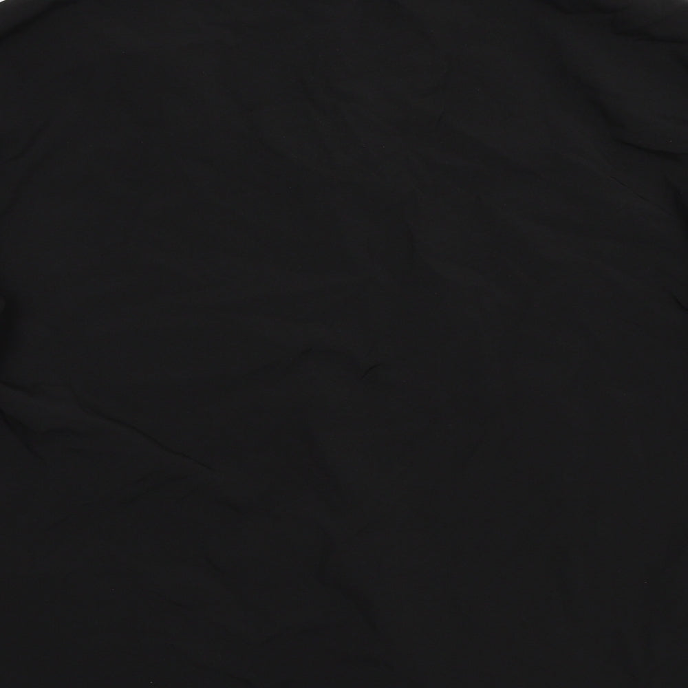 Boohoo Womens Black Basic Button-Up Size 14