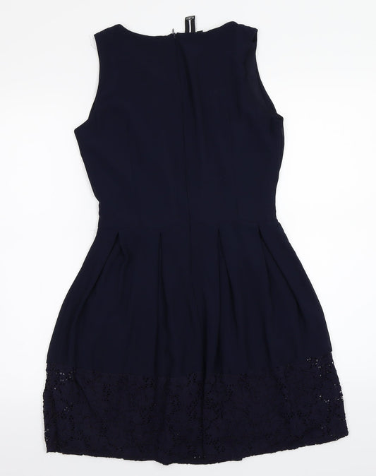 Izabel Womens Blue A-Line Size 8