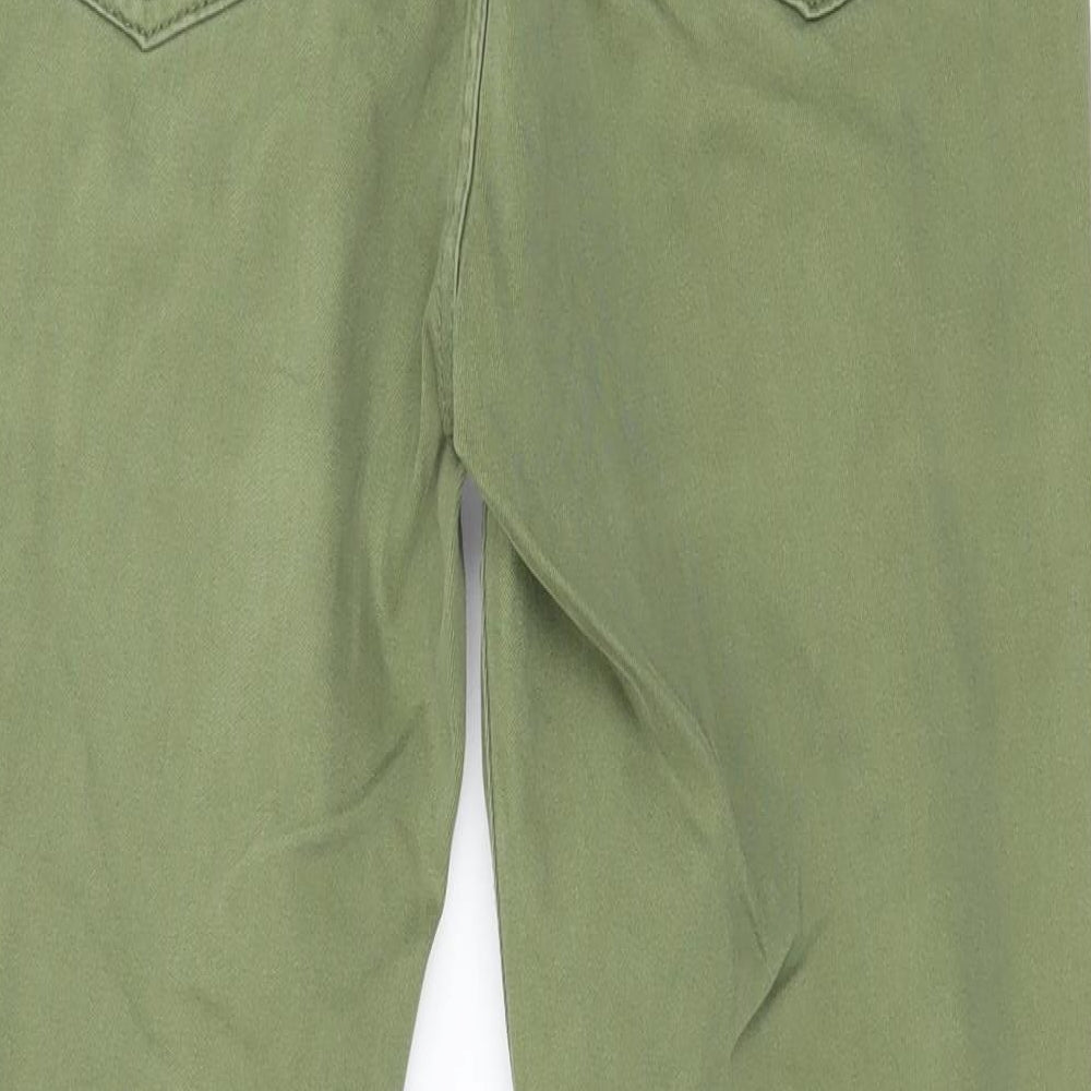 Denim & Co. Girls Green Denim Skinny Jeans Size 12-13 Years - Distressed