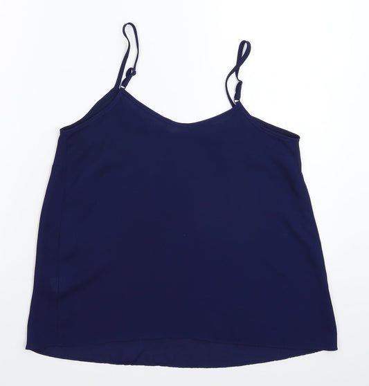 Womens UK Size 8 Atmosphere Blue Basic Tank