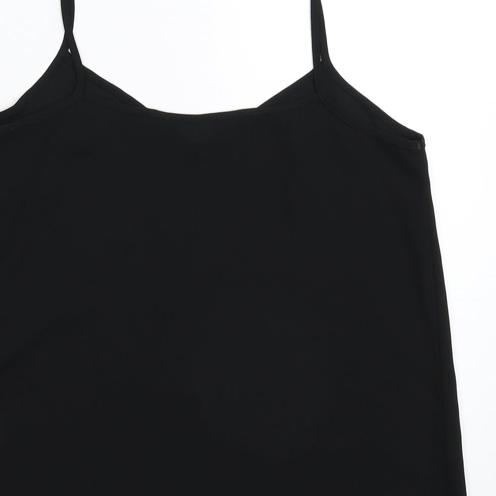 Womens UK Size 6 New Look Black Basic Tank