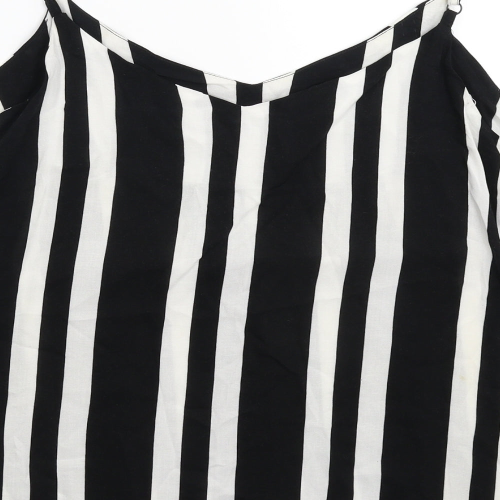 George Womens Multicoloured Striped Basic Tank Size 14