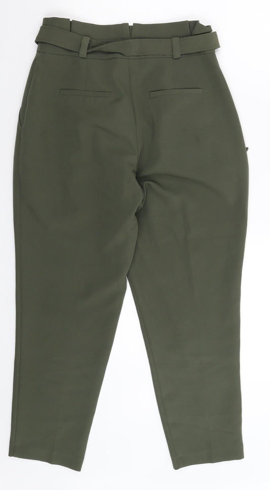 New Look Womens Green Trousers Size 6 L25 in