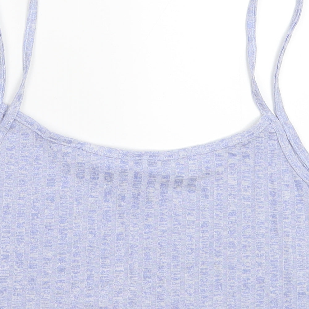 SheIn Womens Blue Cropped Tank Size M