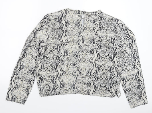 Primark Womens Multicoloured Animal Print Basic Blouse Size 18