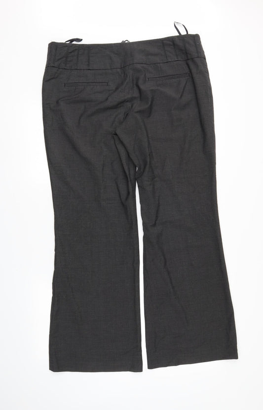 Womens UK Size 16 NEXT Regular Fit Grey Trousers