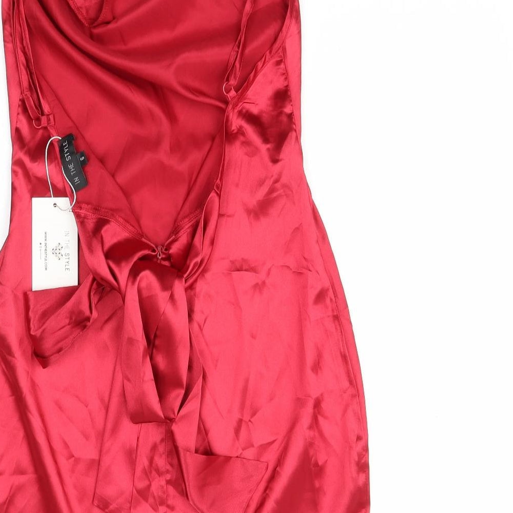 In the Style Womens Red Shift Size 6