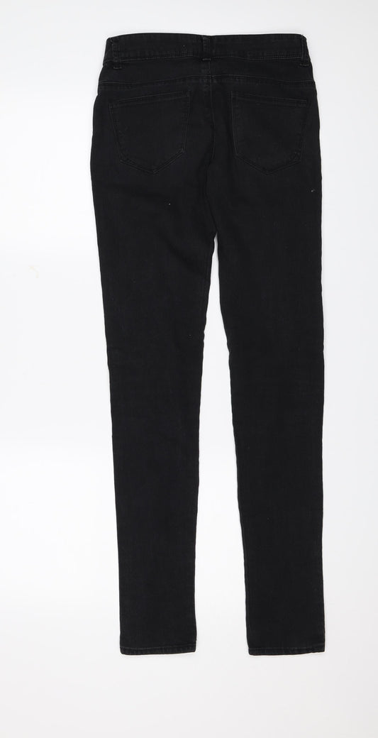 Denim & Co. Womens Black Denim Skinny Jeans Size 6 L31 in