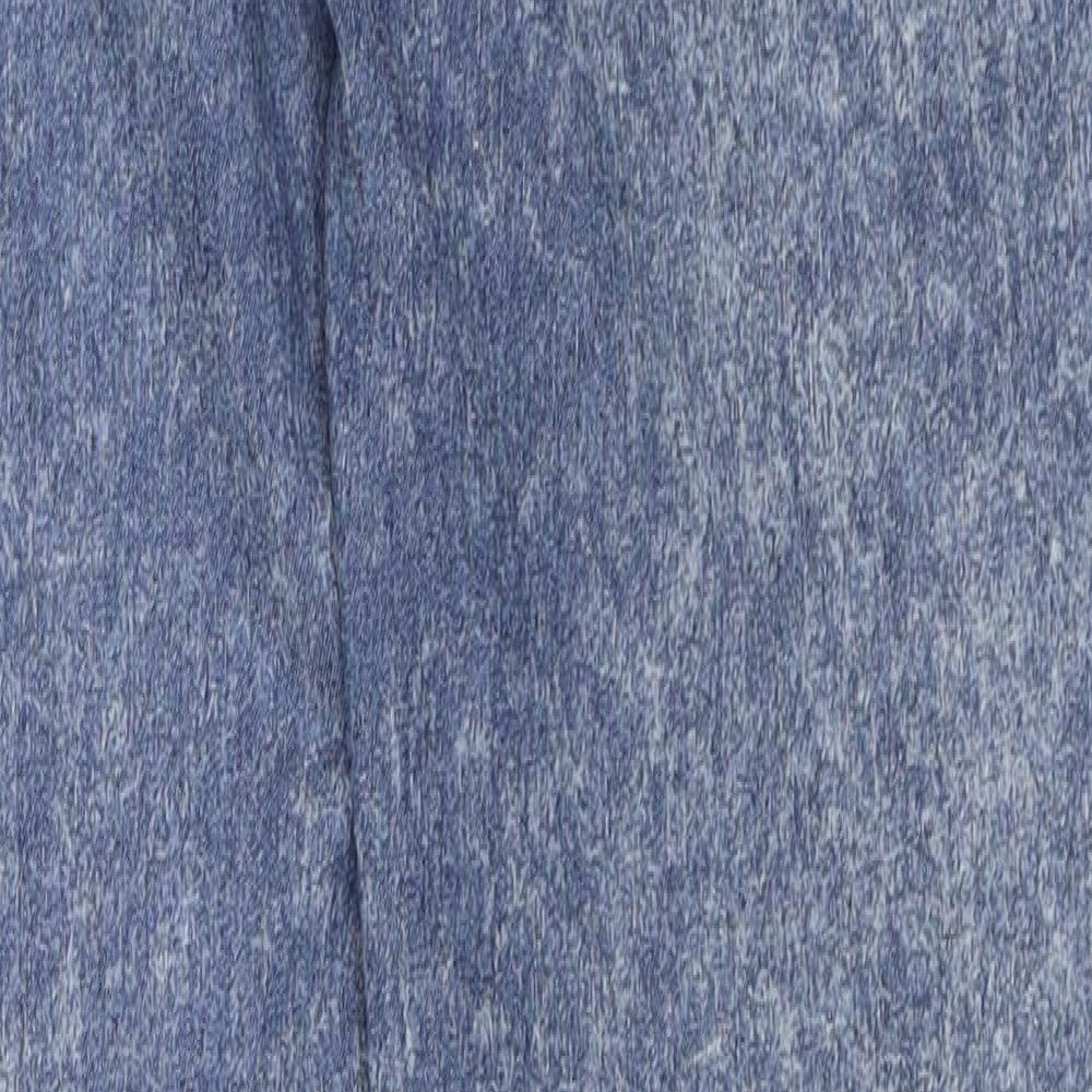 Brand and care label for Denim & Co. women’s blue denim jegging jeans, size UK 4, 27-inch leg