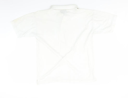 High Street Mens White Polo Size M