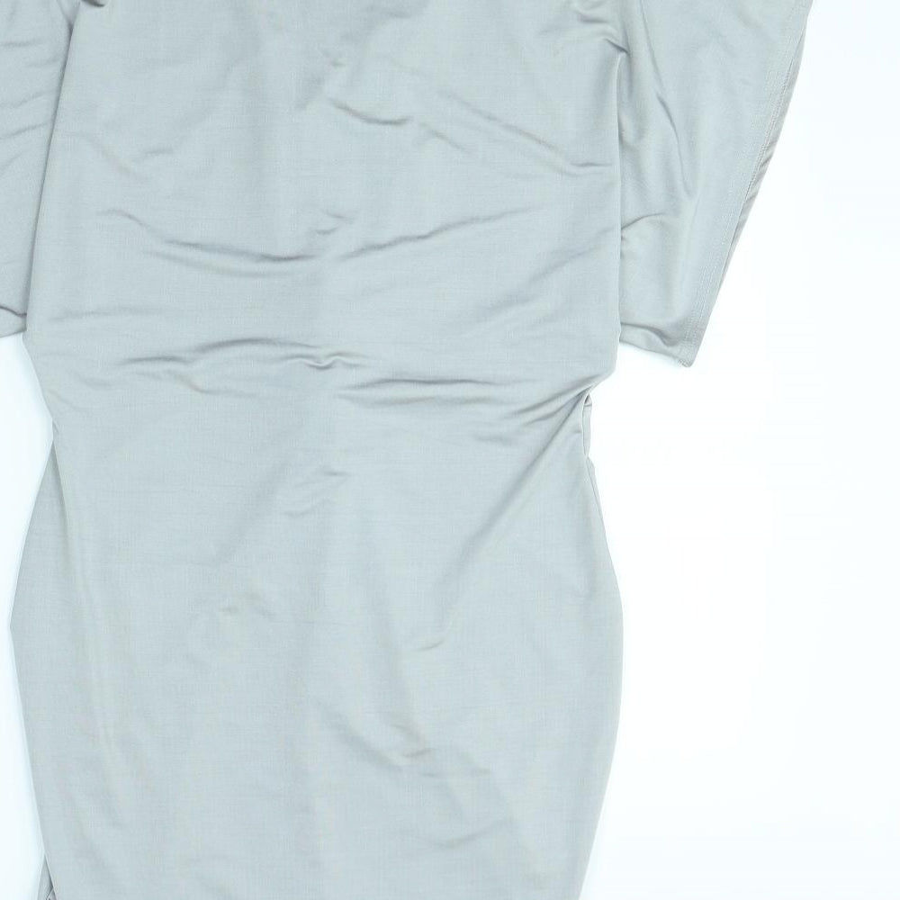 Boohoo Womens Grey Mini Size 14