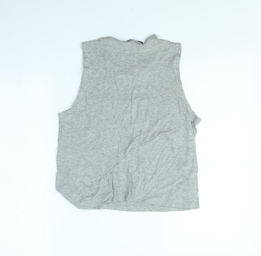 Womens UK Size 8 Atmosphere Grey Cropped Tank