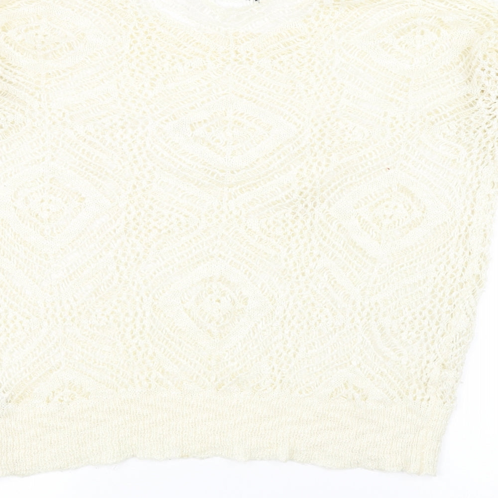 Atmosphere Womens White Pullover Jumper Size 8