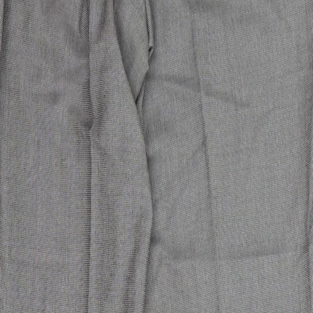 Womens UK Size L NEXT Regular Fit Grey Trousers