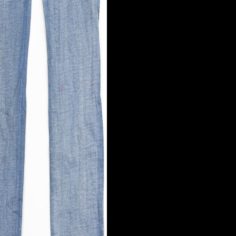 Womens UK Size XS Preworn Regular Fit Skinny Clear Jeans