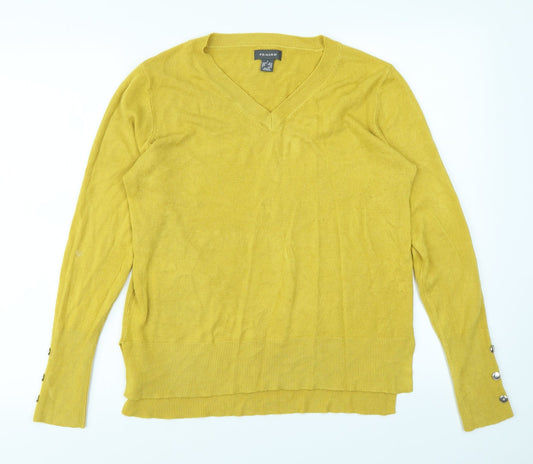 Primark Womens Yellow Pullover Jumper Size S