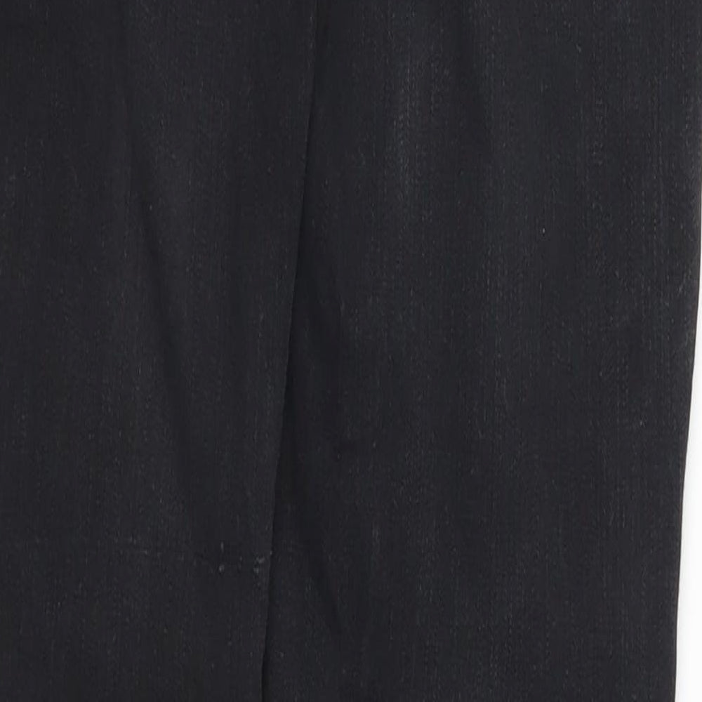 Brand and care label for Denim Co women’s black denim skinny jeans, size UK 6, 29.5-inch leg